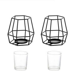 Porte-bougie en métal doré personnalisé par Fectory, élégant éclairage pour bougies chauffe-plat, décoration de mariage et de la maison, bougie chauffe-plat décorative - Product Image 4