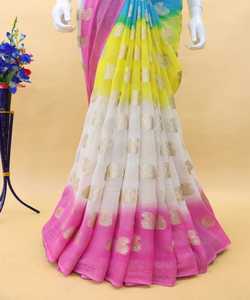 Sarouel indien satan — vêtement de fête de mariage pour femme, nouvelle collection de styliste, georgette, broderie en soie, avec chemisier - Product Image 1