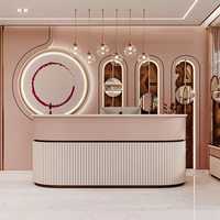 Présentoir de mobilier de salon, Meuble d'extérieur, Vitrine pour chaise de salon de beauté, Meuble de salon de coiffure, Meuble de restaurant pour cosmétiques