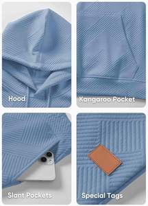 Conjunto de Sudadera con Capucha y Pantalones 100% Algodón, Ropa Urbana de Invierno, Ligera, Ecológica, Transpirable, con Cordón y Estampado - Product Image 4