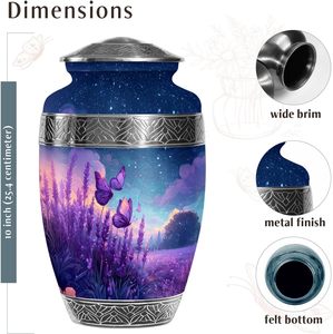 Urna de cremación de mariposa para cenizas humanas Mujer adulta, urnas para cenizas humanas Urnas de cremación grandes para cenizas Hombre adulto - Product Image 2