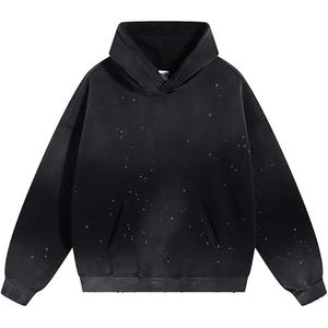 Custom <b>hoodies</b> tie die multi color casual life long sleeves trending high quality street wear <b>trendy</b> hoodie for men - Product Image 3