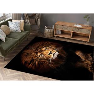 Alfombra Estampada - Alfombras de Leones, Alfombra para Cuarto de Hombre, Alfombras de Vida Silvestre, Alfombras de Animales, Alfombra de Chenilla - Product Image 4