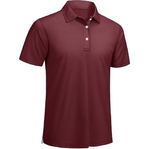 Las mejores camisetas polo de golf que absorben la humedad para hombres activos Camiseta Polo sólida de manga corta que absorbe la humedad para hombres - Product Image 5