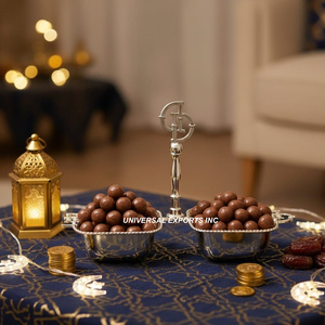 Bandeja de Chocolate de Metal con Acabado de Latón Antiguo con Tazón, Forma Personalizada, Bandeja de Dulces de Diseño, Bandeja de Chocolate Nueva, Clásica y Elegante - Product Image 6