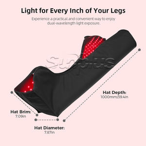 SunPlus 660Nm 850Nm Luz LED Roja Infrarroja para Terapia de Pies, Tobillos, Muslos, Piernas Completas, Cinturón Envolvente para Cuerpo, Piernas y Pies - Product Image 3