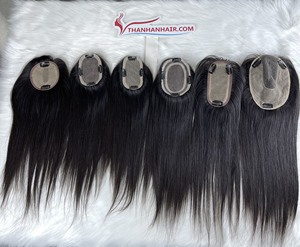 Wholesale Price High Quality Raw Vietnamese Hair Toupee Hair Extensions Straight <b>Top</b> Hair Pieces Made in Vietnam - Product Image 5