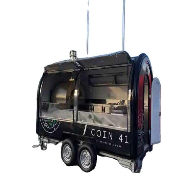 2025 DOT CE Certified Aluminum Fast Food Truck for Street BBQ Serving Ice Cream Hotdogs Snacks From for Airstream Mobile Unit