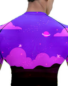 Chemise d'entraînement à compression à séchage rapide pour hommes avec motif uni sublimé Skinny Fit pour BJJ MMA - Product Image 4