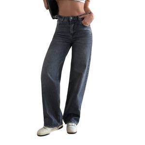 Women's Comfortable Fit Mid Waist Jeans High Quality <b>Stretch</b> <b>Denim</b> Breathable <b>Fabric</b> Casual Styles Wholesale - Product Image 1