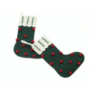 Calcetín de Fieltro de Invierno de Lujo - Calcetín de Fieltro Amarillo Hecho a Mano - Bolsillo para Regalos de Santa - Pequeño Calcetín de Fieltro - Product Image 2