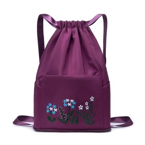 Nylon Backpack <b>Swimming</b> And Fitness <b>Bag</b> Large Capacity Embroidered Backpack Splash Proof Sports <b>Bag</b> - Product Image 4