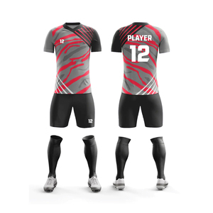 Vêtements de football unisexe en polyester de qualité supérieure personnalisés, couleur unie, nouveau style d'impression de nom pour adultes, uniforme de football à sublimation - Product Image 4