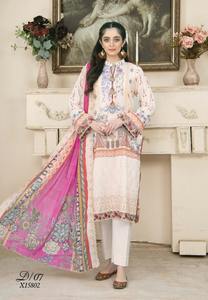 Dernières femmes pakistanais coton/pelouse Shalwar Kameez costumes robes vêtements d'été vêtements adultes numérique imprimé lin soie fêtes - Product Image 5