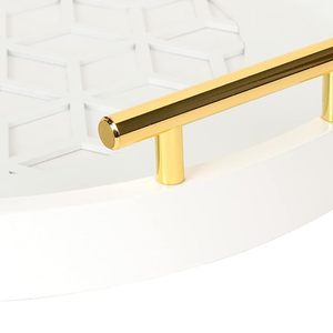 Plateau de service et ottoman multifonctionnel moderne en acrylique transparent robuste avec poignées, vente en gros, personnalisé, fait à la main - Product Image 5