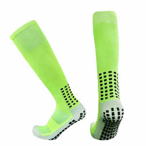 Wholesale High Quality Custom Embroidery Logo Cotton Sports Soccer <b>Socks</b> Men Anti Slip <b>Grip</b> Football <b>Socks</b> <b>Socks</b> for Sale - Product Image 1