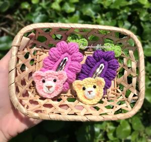 Pinzas para el pelo de hilo hechas a mano, suaves, elegantes y perfectas para el uso diario - Product Image 2