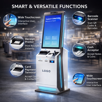 Kiosco de Autoservicio con Pantalla Personalizada Android/Windows, Kiosco de Pago con SDK, Pantalla LCD, Aceptador de Billetes y Dispensador de Monedas para Comercio Minorista