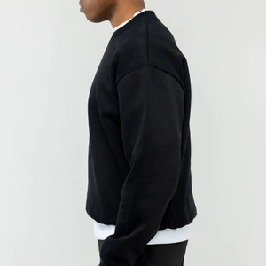 Custom logo Cotton Washed Crew Neck Sweat Shirt Blank Oversized Drop Shoulder <b>Crewneck</b> Heavyweight <b>Sweatshirt</b> for <b>Men</b> 2026 - Product Image 6