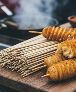 Bamboo Skewers 5mm Thickness 18 Inch Length Food Grade Strong Bamboo <b>Sticks</b> for <b>Potato</b> Spiral and <b>Potato</b> Twisters - Product Image 4