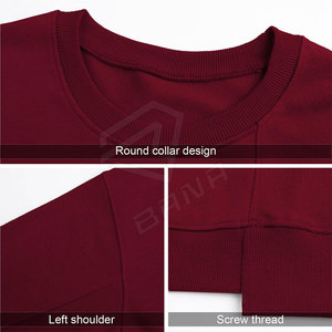 <b>Men's</b> Casual Solid <b>Red</b> High Quality Eco-Friendly Waterproof <b>Sweatshirt</b> Long Sleeves Breathable Pullover Pakistan Manufacturer - Product Image 4