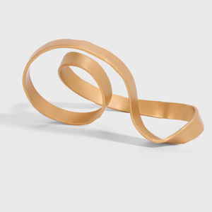 งานประติมากรรมรูปทรงทันสมัย ชุบทอง ขัดเงา งานฝีมือโลหะ สำหรับตกแต่งบ้าน สำนักงาน และห้องนั่งเล่น ขายส่ง - Product Image 6