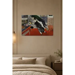 Impression sur toile Fida Chagall Birthday Flying Lovers - Product Image 2