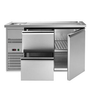 ตู้กดเบียร์แบบ Direct Draw / Kegerator - 1 ประตูสแตนเลส + 2 ลิ้นชัก PREMIUM  1 อ่างซ้าย - 1550700 มม. - Product Image 5