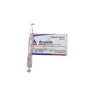 Pince à épiler à impression en papier à 90 degrés vente en gros en acier inoxydable pince à épiler professionnelle pour extension de cils en forme de cœur durable Aroosh Corp - Product Image 1