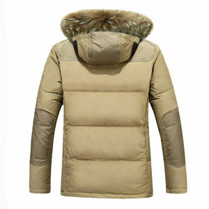 Veste à bulles épaisse sur mesure de style Farr pour hommes, col montant, tissu en toile, mode de rue - Product Image 2