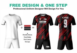 Directo de fábrica al por mayor DTF impresión tela transpirable equipo de fútbol uniforme nuevo diseño elegante serigrafía uniforme de fútbol - Product Image 2