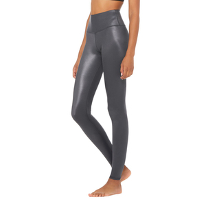 Leggings Deportivos Casuales de Cintura Alta para Mujer, Corte Ajustado, Estilo Simple, Poliéster/Nailon, Ecológicos, de Secado Rápido y Transpirables - Product Image 4