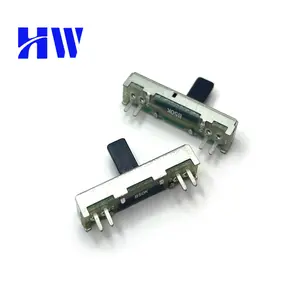 Fader Variable Resistors 35mm Straight Slide Potentiometer B104 100K Ohm Linear Double Potentiometers For Dimming Tuning