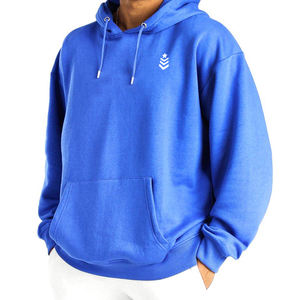 Sweat à capuche oversize personnalisé pour homme, 100 % coton, haute qualité, tendance hiver, uni, avec poche, teinture numérique - Product Image 3