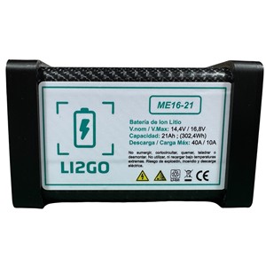 แบตเตอรี่ลิเธียม Li2Go 14.4V 21Ah 310.8Wh แพ็คแบตเตอรี่ลิเธียมไอออนระดับมืออาชีพ กำลังสูง 1.8 กก. - Product Image 2