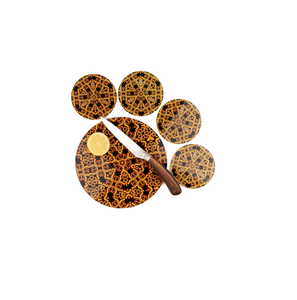 Personalized Round Shape Custom MDF Round <b>Wooden</b> Blank Sublimation Printed <b>Trivets</b> Natural Craft Product - Product Image 1