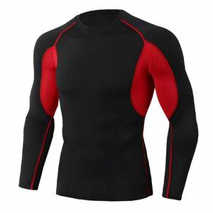 2025 Base Layer Double Panel Gym <b>Men's</b> Rash Guards Custom Logo Long Sleeve Printed Rashguard <b>Compression</b> Surf Sports <b>Shirt</b> <b>Men</b> - Product Image 1