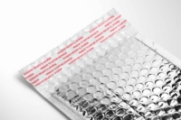 Enveloppe d'expédition en plastique à bulles 220mmx110mm épaisseur 4mil pour la logistique des petites entreprises, vêtements et chaussures