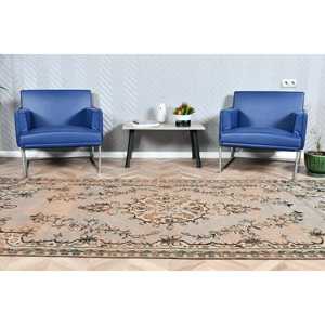 4.8x10.3 ft Vintage Rug, Turkish Rug, <b>Brown</b> Ombr <b>Wool</b> Rug - Product Image 1