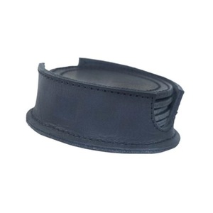 Posavasos redondo de cuero PU, juegos de posavasos con soporte, precio barato, venta al por mayor - Product Image 2