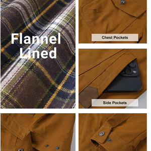 2025 Wholesale Customized 100% Cotton Breathable Long Sleeves <b>Canvas</b> Men's <b>Jackets</b> Man <b>Jackets</b> <b>Jacket</b> for man - Product Image 4