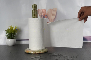 Portarrollos de Papel Higiénico Tallado a Mano en Ónix Verde, Elegante y Duradero, Organizador para Baño y Cocina, Accesorio para el Hogar - Product Image 3