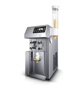 Nouvelle machine à glaces molles numérique en acier inoxydable, distributeur de cornets, machine à yogourt glacé commerciale, écran tactile, 220V - Product Image 1