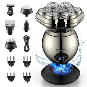 Afeitadora Recargable para Hombre con Pantalla LED, Resistente al Agua IPX7, Maquinilla Eléctrica de Triple Cuchilla con Cabezal Magnético para Cabezas Calvas - Product Image 3