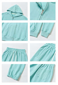 Sudaderas con Capucha y Pantalones Deportivos para Niños con Logotipo Personalizado OEM, Conjunto de Sudadera y Pantalones de Algodón Francés para Niños, Ropa 100% Algodón - Product Image 6