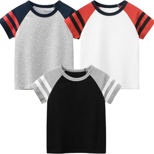 Enfant en bas âge garçon tricoté coton t-shirt personnalisé Applique Boutique vêtements confortable et élégant été enfants garçon vêtements chemises - Product Image 5