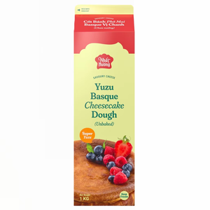 Crema No Láctea de Excelente Calidad con Etiqueta Privada Personalizable, ODM, HALAL, Sabor a Masa de Pastel de Queso Vasco con Yuzu, 1KG para Exportación - Product Image 1