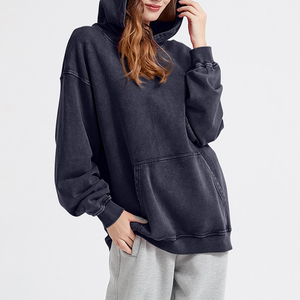 Sudaderas con capucha de moda para mujer Buena calidad Diseño personalizado Básicos Algodón Mezclado Comfort Fit Sudaderas con capucha para mujer - Product Image 3