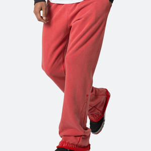 Nouveau pantalon de survêtement évasé Streetwear Logo personnalisé tissu de coton respirant pantalon de survêtement évasé lourd pour hommes - Product Image 3