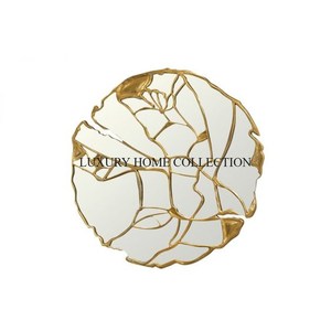 Marco de espejo de pared de Metal antiguo con reflejos de bronce sutiles bellamente detallados para uso decorativo clásico - Product Image 5